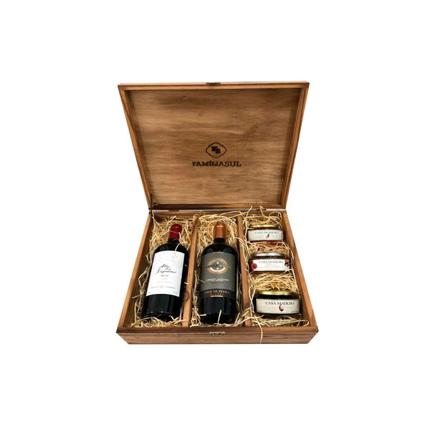 Caixa de Madeira para Vinho Personalizada