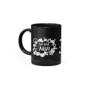 Caneca Preta Personalizada 01