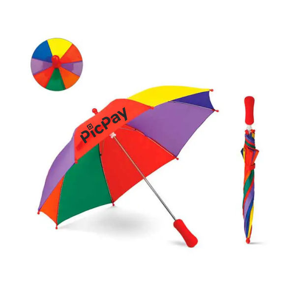 Guarda Chuva Infantil Colorido Personalizado