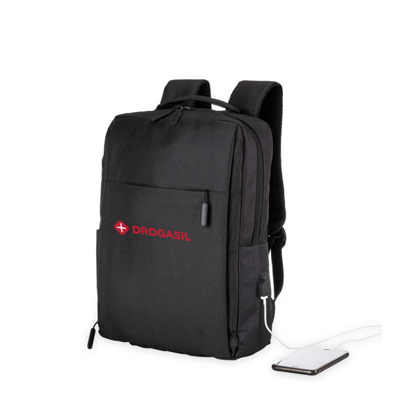 Mochila De Nylon USB