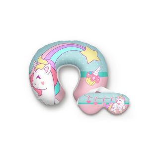 Almofada de Pescoço e tapa olho personalizados