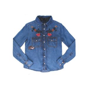 Camisa Jeans Bordada Personalizada