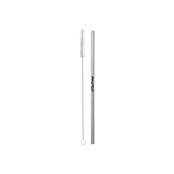 Canudo de metal 23 cm comprimento – Aço Inox