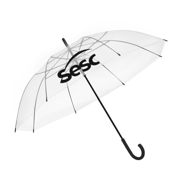 Guarda chuva transparente personalizado