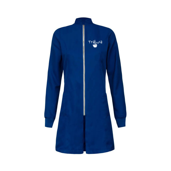 Jaleco Feminino Gola Padre Azul