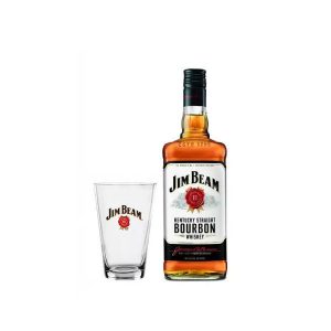 Kit Whisky Jim Beam com 2 Copos