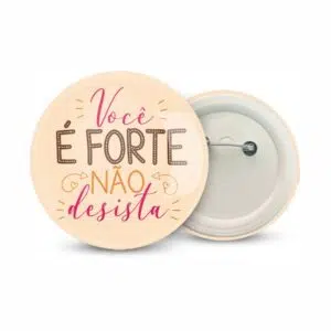 Botton Americano com Alfinete Personalizado